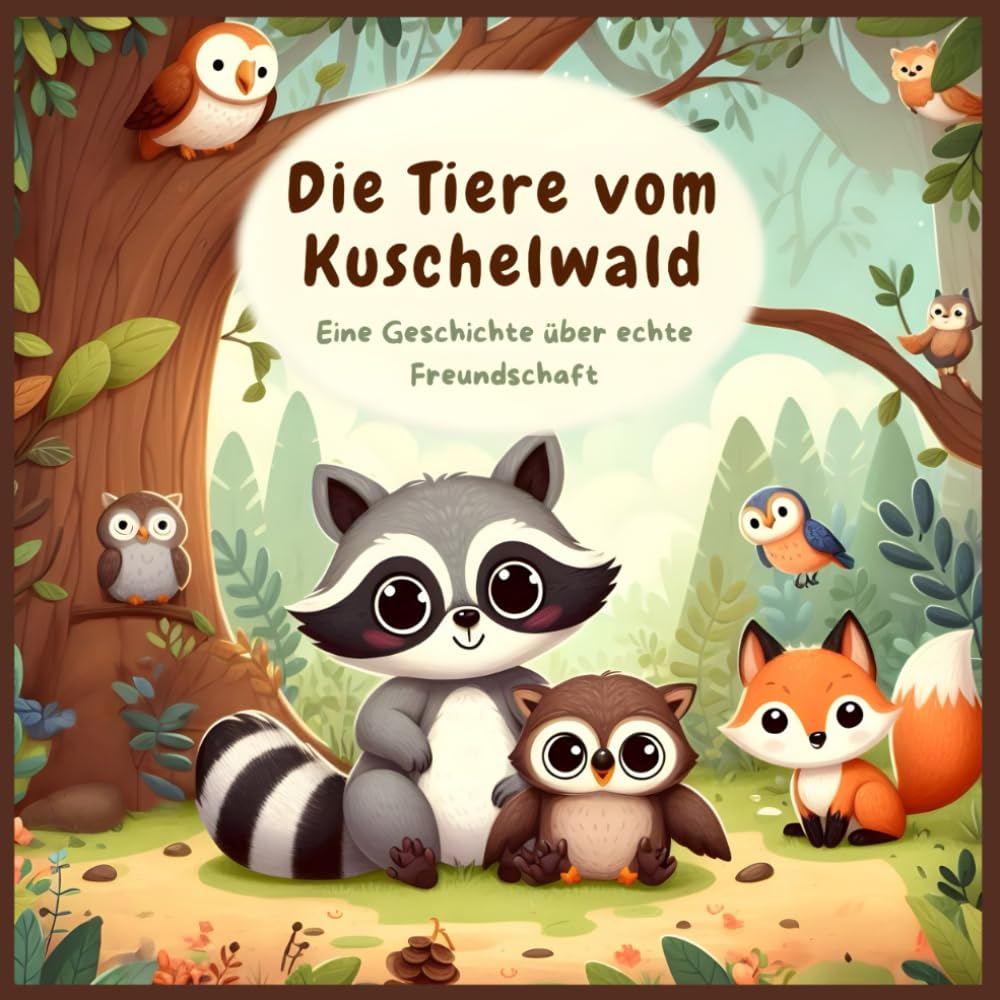 Die Tiere von Kuschelwald: Eine Geschichte über Freundschaft – Malbuch Tiere ab 6 Jahren: Ein liebevolles Ausmalbuch mit Waldtieren, kleiner ... – für Kinder von 6 bis 12 Jahren Novels & Short Stories