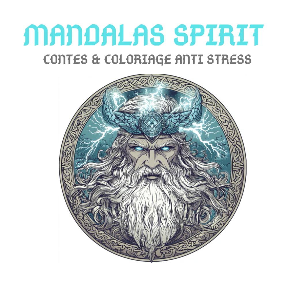 MANDALAS SPIRIT : Contes et coloriage anti stress: 10 magnifiques histoires nordiques à colorier motifs mandalas book