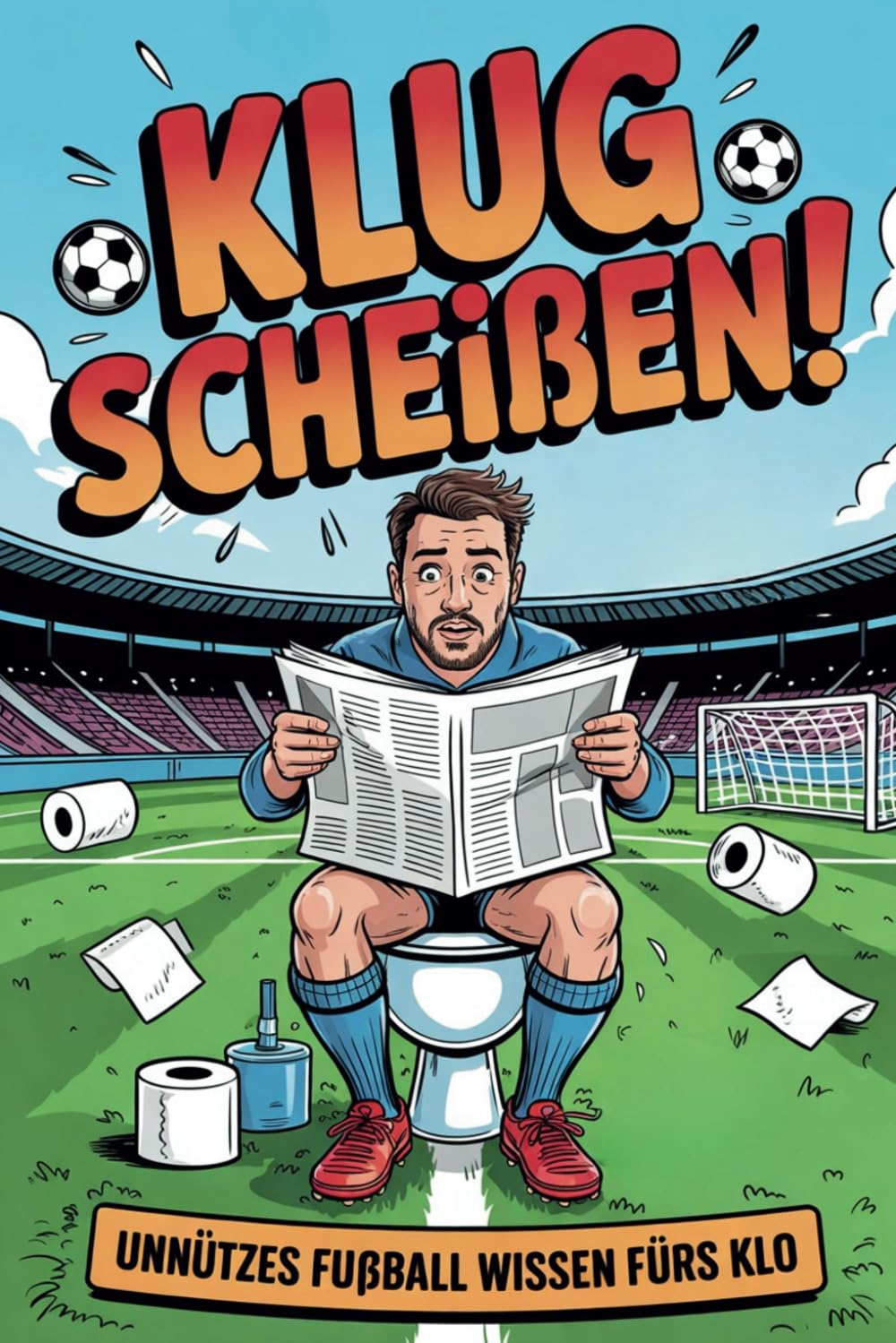 Klug Scheißen! Unnützes Fußball Wissen fürs Klo: Das perfekte Geschenk für humorvolle Fußballfans - Ein humorvolles Klobuch Humour & Satire