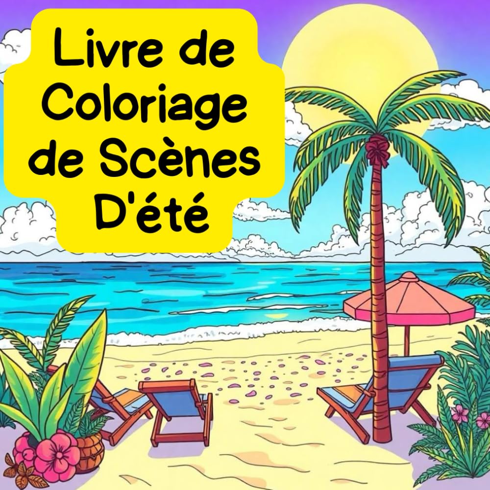 Livre de Coloriage de Scènes D'été: 50 Dessins Audacieux, Simple et Uniques pour tous les âges book