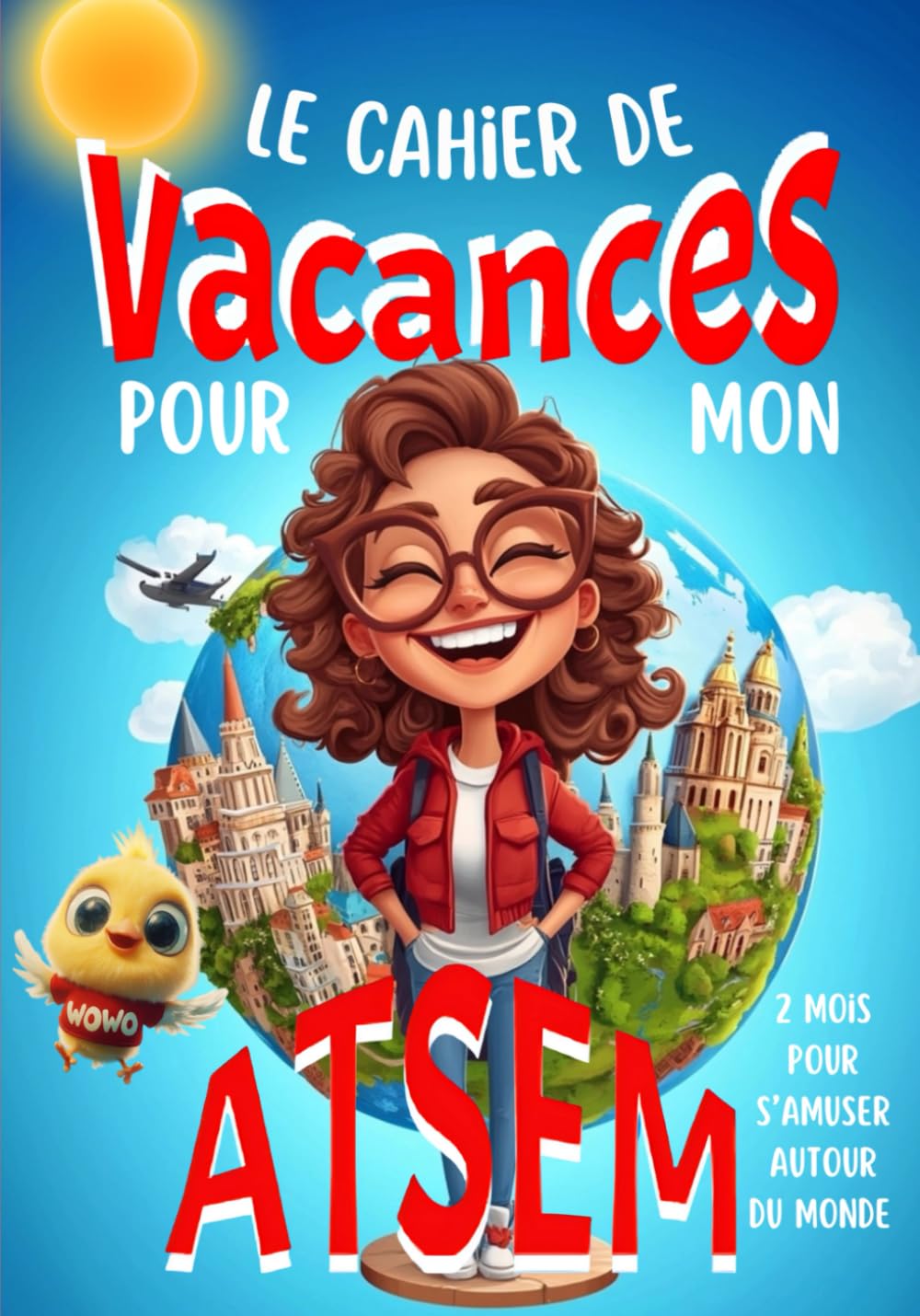Le Cahier de Vacances pour mon ATSEM: Cadeau ATSEM remerciement / existe pour Maîtresse, Maître, AESH / Version couleur book