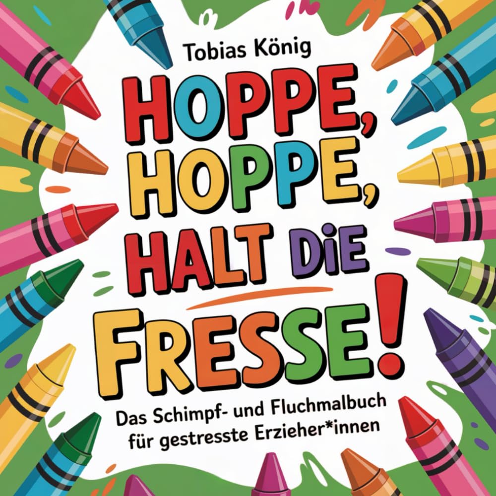 Geschenk für Erzieher und Erzieherinnen - Ein Fluchmalbuch: Hoppe, hoppe halt die Fresse! Perfektes Geschenk für gestresste Pädagogen. Medicine