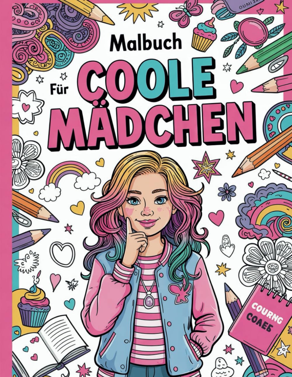 Malbuch für coole Mädchen ab 10 Jahre: 55 faszinierende Motive aus 8 verschiedenen Rubriken zur Förderung der Kreativität und Motorik - Perfektes Geschenk für Mädchen und Teenager ab 10 Jahre book