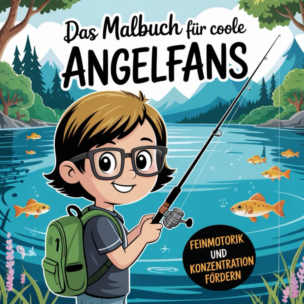 Das Malbuch für coole Angelfans: Feinmotorik und Konzentration fördern Novels & Short Stories