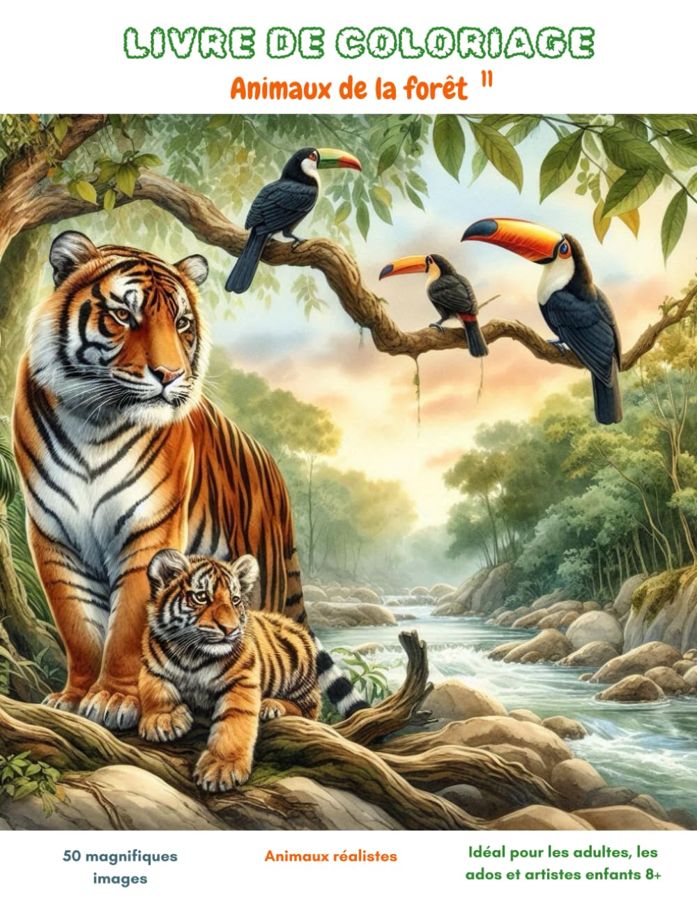 LIVRE DE COLORIAGE: Animaux de la forêt 2 book