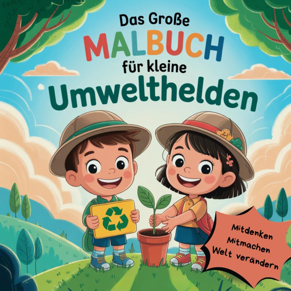 Das große Malbuch für kleine Umwelthelden – Spielerisch Nachhaltigkeit, Umwelt & Natur entdecken mit Fakten, Fragen und Lösungen | Kreatives Lern- und Ausmalbuch für Kinder ab 5 Jahren Novels & Short Stories