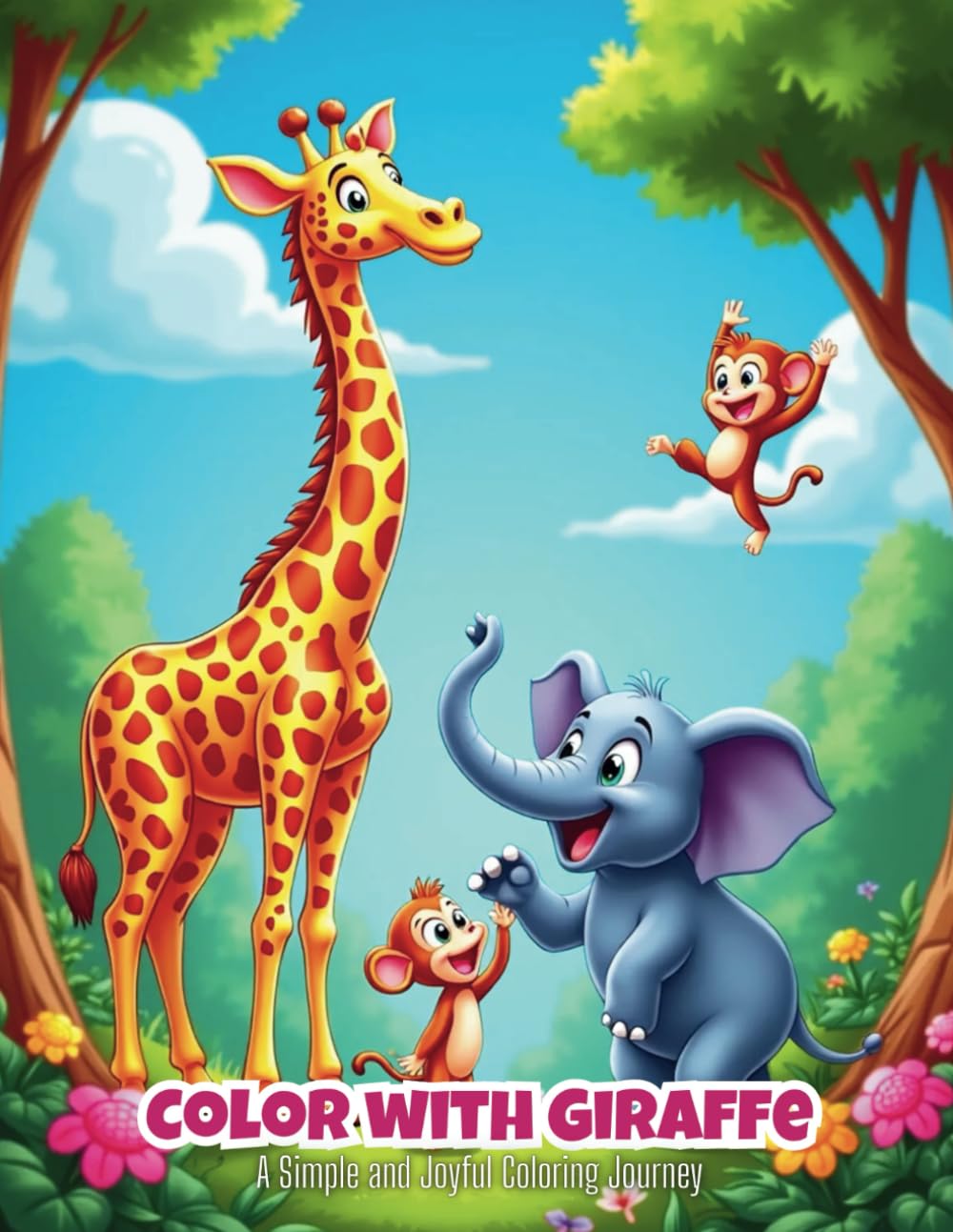 Color with Giraffe: A Simple and Joyful Coloring Journey book