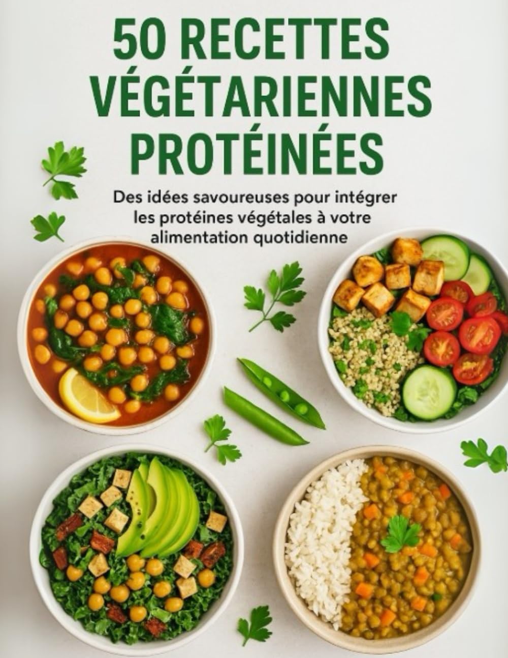 50 Recettes Végétariennes Protéinées – Des idées savoureuses pour intégrer les protéines végétales à votre alimentation quotidienne: Livre en couleur de recette végétarienne protéinée Health, Nutrition & Fitness