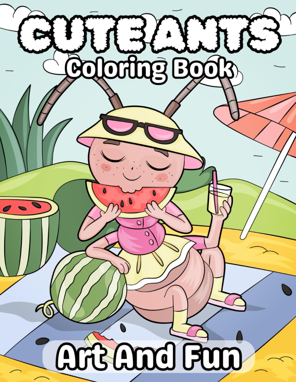 Cute Ants coloring book: 30+ coloring pages for kids Non-fiction