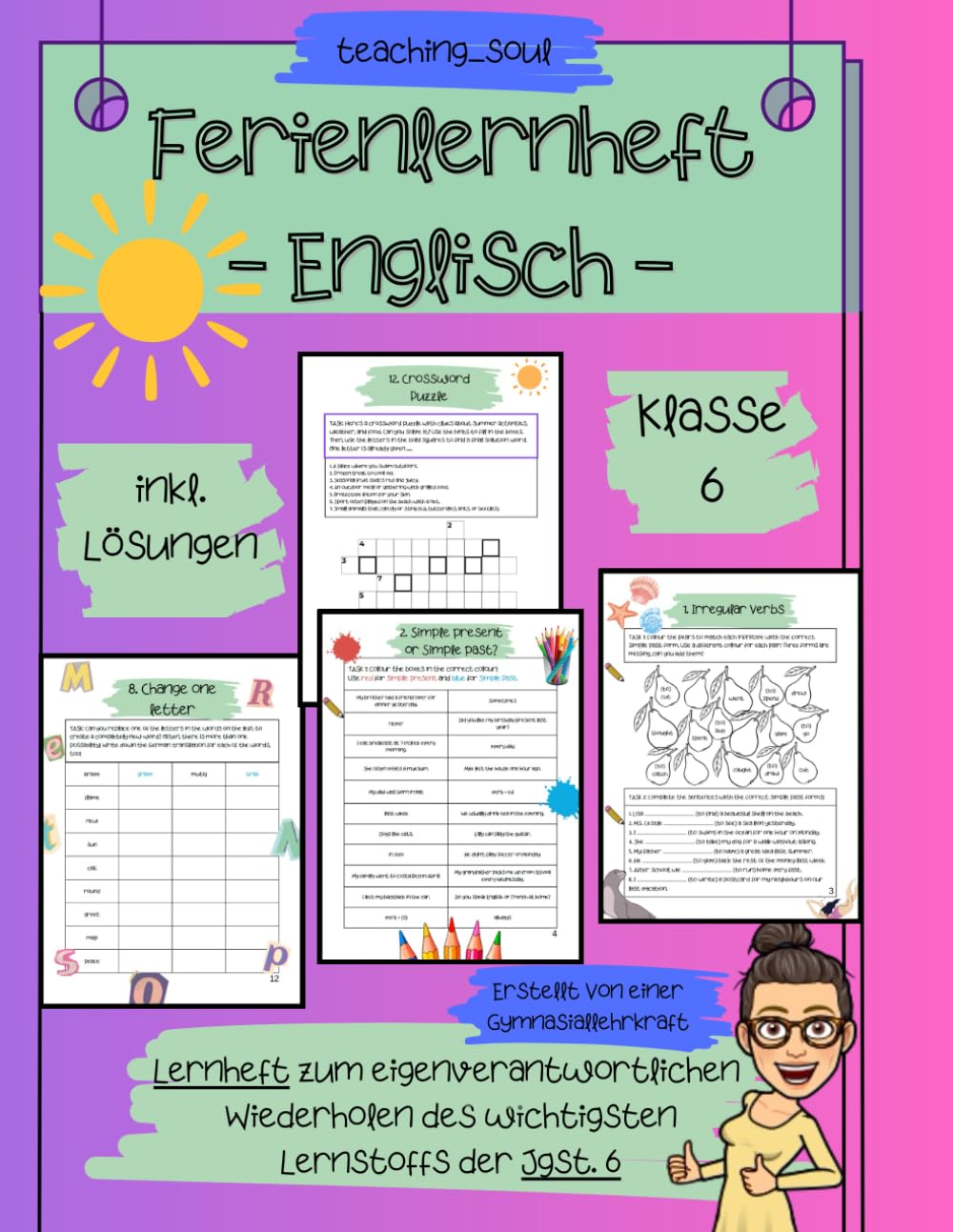 Ferienlernheft - Englisch - 6. Klasse: Lernheft zum eigenverantwortlichen Wiederholen des wichtigsten Lernstoffs der Jgst. 6 book
