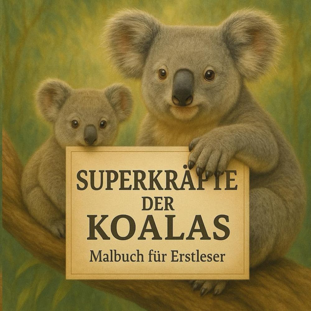 Superkräfte der Koalas - Malbuch für Erstleser Novels & Short Stories