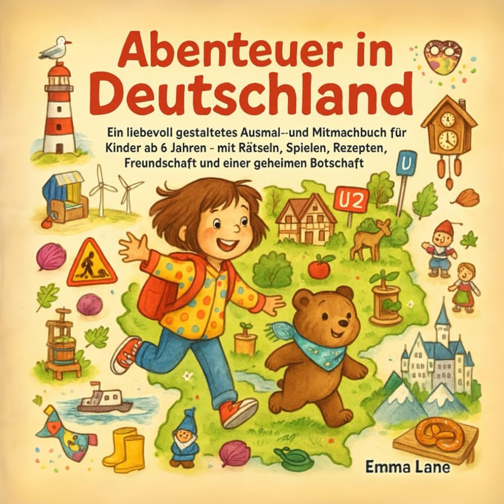 Abenteuer in Deutschland: Ein liebevoll gestaltetes Mitmachbuch für Kinder ab 6 Jahren Voller Herz, Humor und kleiner Wunder – mit Rätseln, Rezepten, ... hinschaut. (Abenteuer mit Mia und Benny) Parents & Children