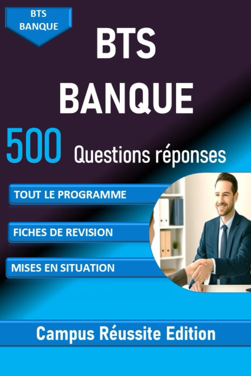 BTS Banque 500 questions réponses fiches de révision: TOUT LE PROGRAMME, MISES EN SITUATION book