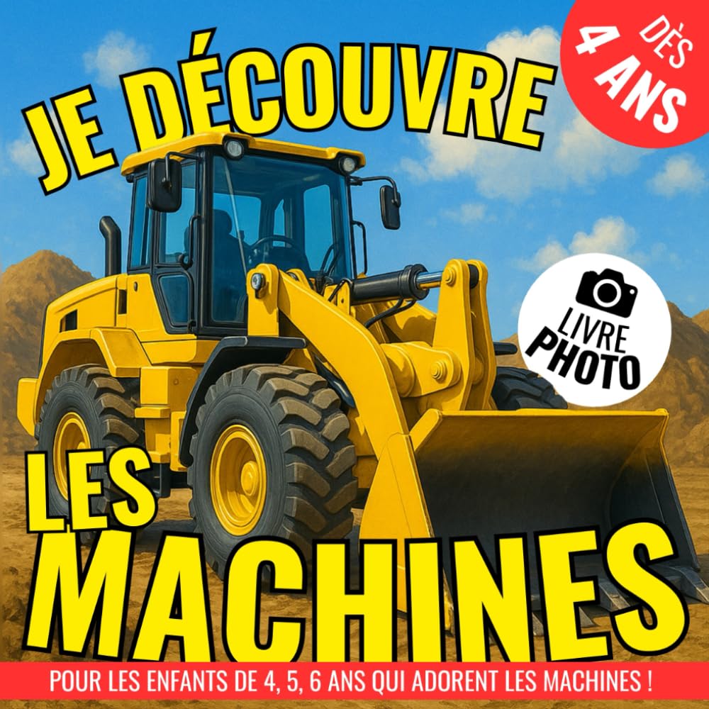 Je découvre les machines !: un livre photo idéal pour les enfants de 4, 5, 6 ans qui adorent les machines ! Imagier instructif pour enfants ! book