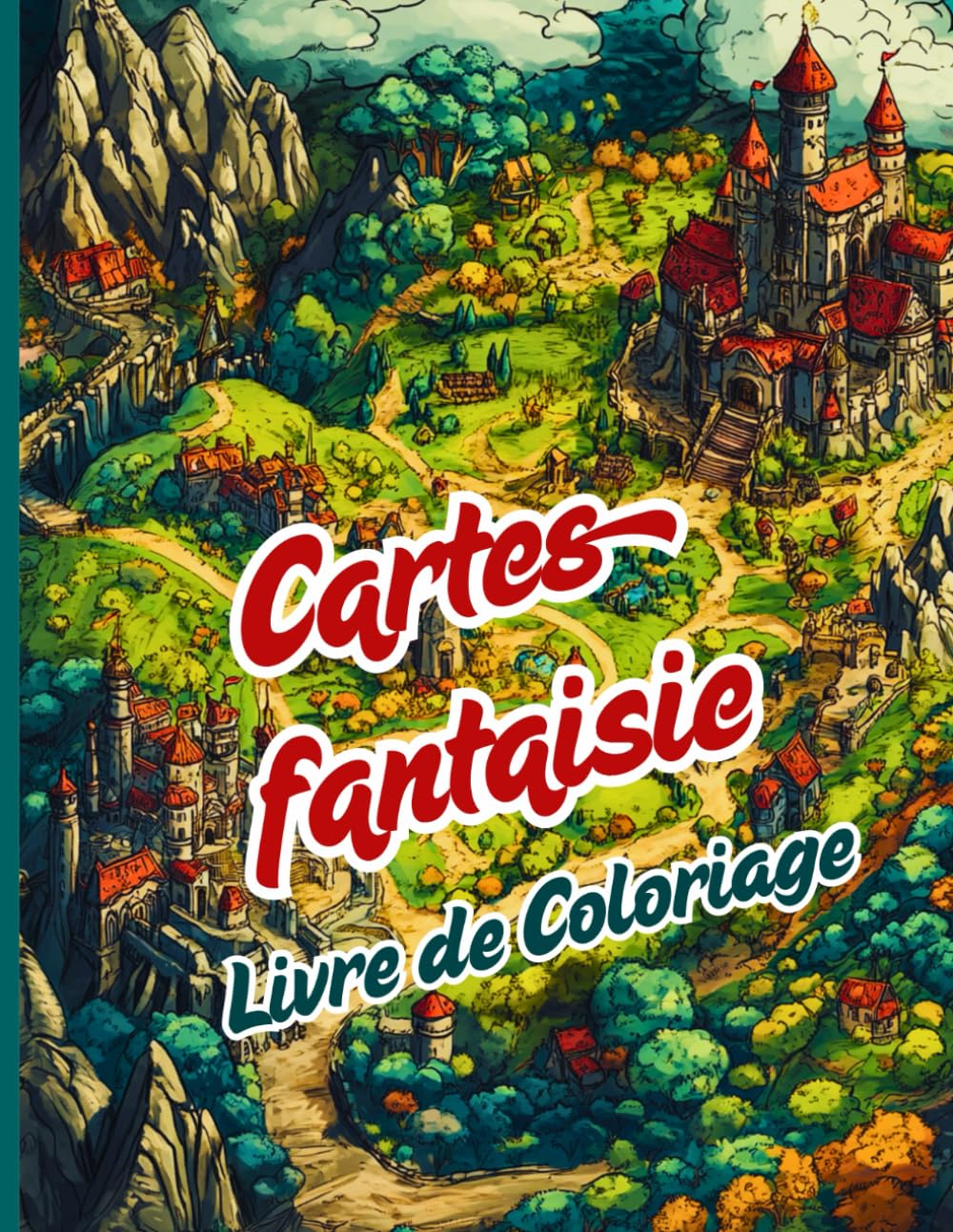 Cartes Fantastie Livre de coloriage: Un livre de cartes épiques, de châteaux, d'îles magiques et de chemins cachés. Pour les adultes et les ... de jeux de rôle et d'univers imaginaires book