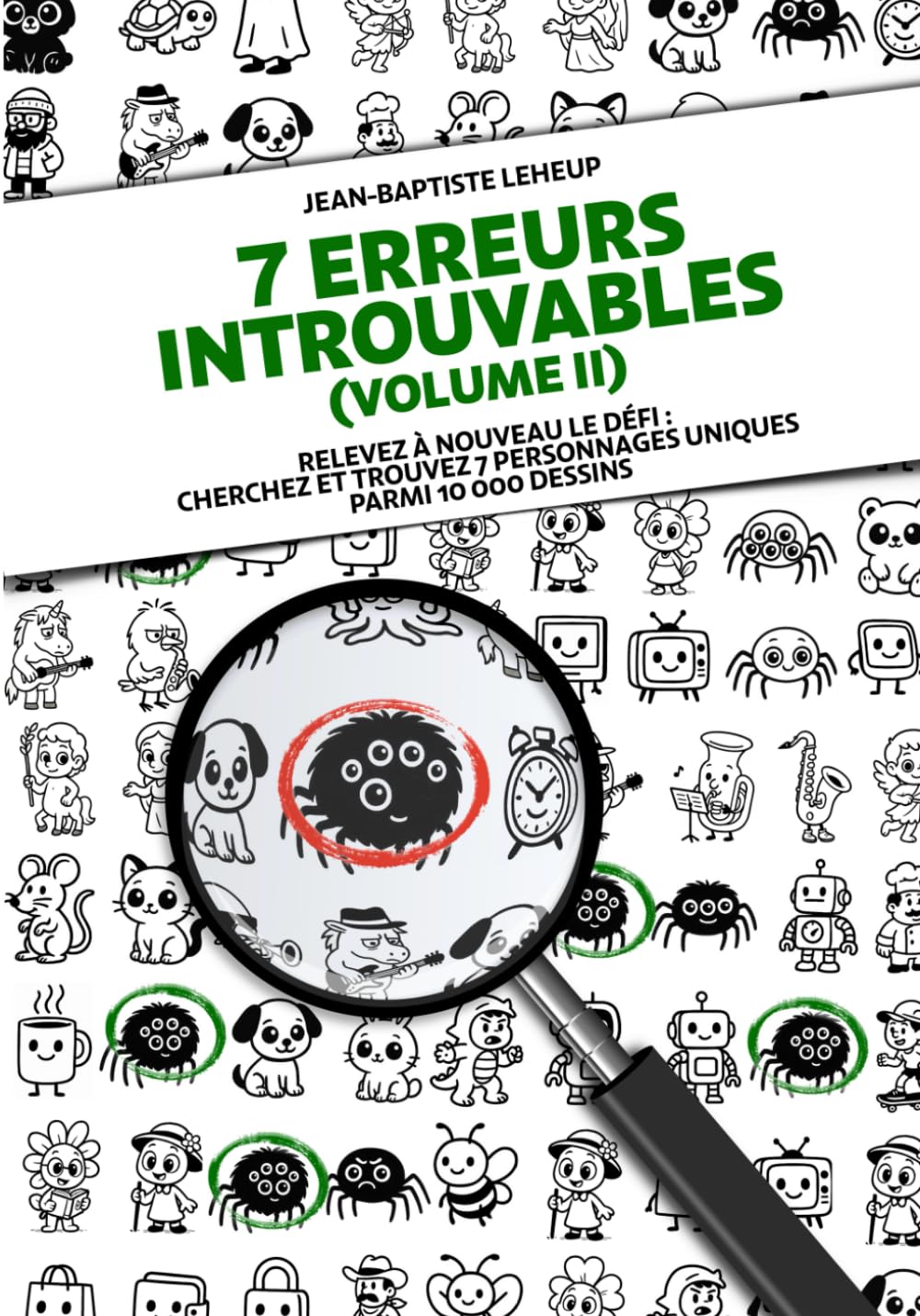 7 Erreurs Introuvables (volume 2): Relevez le défi : cherchez et trouvez 7 personnages uniques parmi 10 000 dessins book
