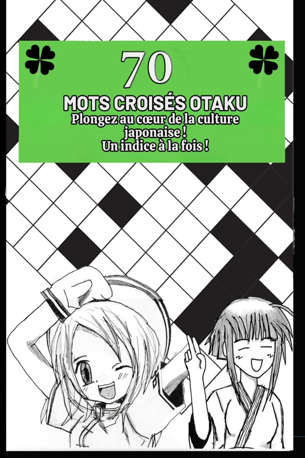 Livre de mots croisés Otaku: 70 mots croisés book