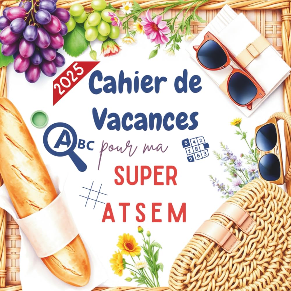 Cahier de Vacances pour ma Super ATSEM : Labyrinthes, sudoku, mots mêlés… pour un moment de détente bien mérité book