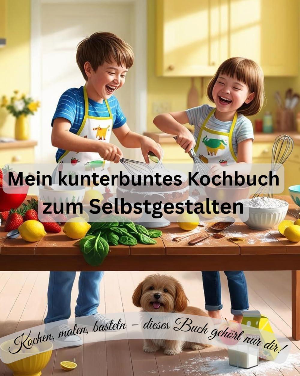 Kinderkochbuch: Mein kunterbuntes Kinderkochbuch zum Selbergestalten: Ein Mitmach-Kochbuch für Kinder mit Platz für eigene Rezepte, Zeichnungen und Ideen – kreativ kochen, malen und schreiben Cooking & Enjoying