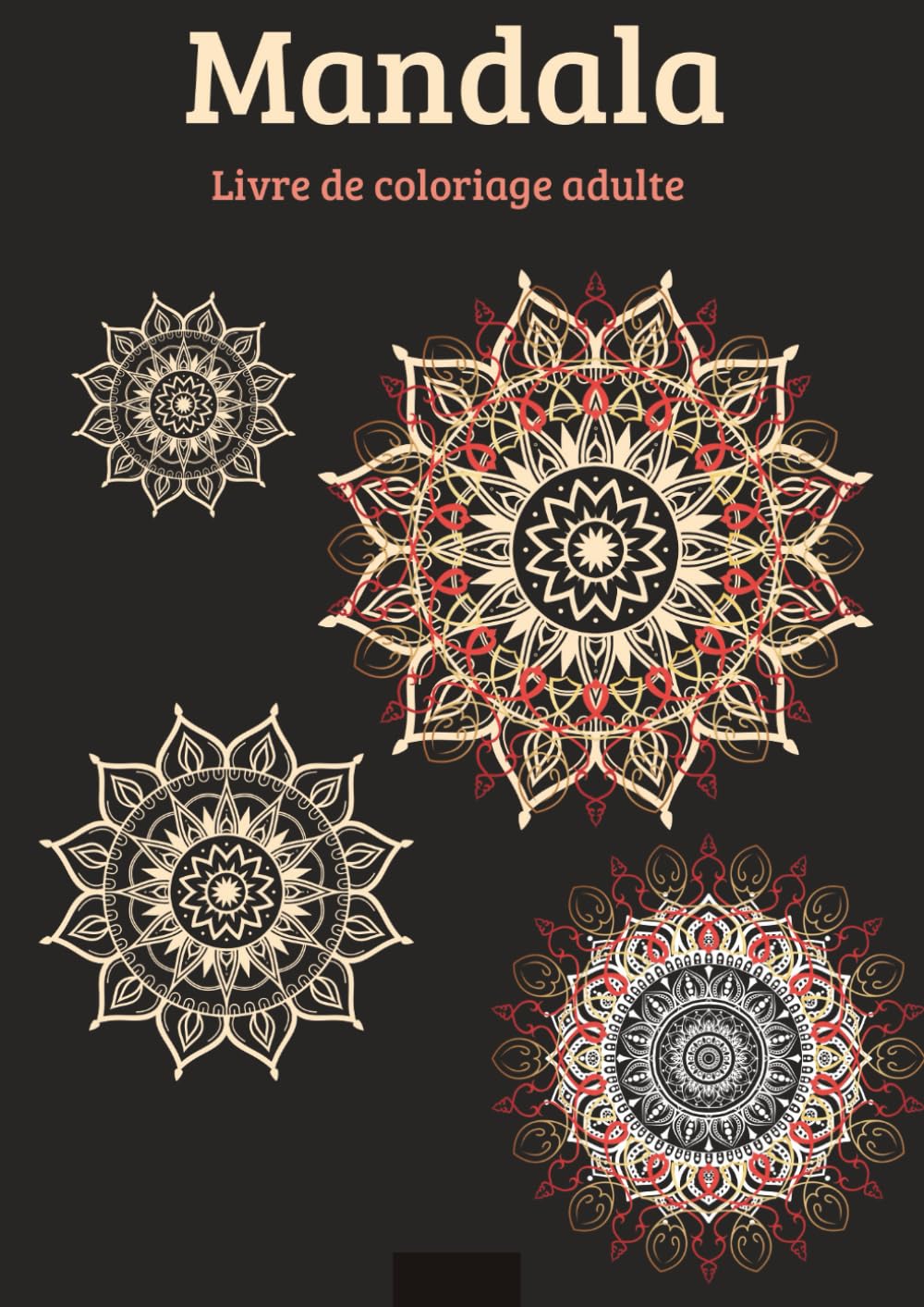 Mandala Livre de coloriage: livre de coloriage , Art mandala pour adulte ,A4 couverture souple , papier blanc , aide pour réduire le stress , motifs variés et floraux book