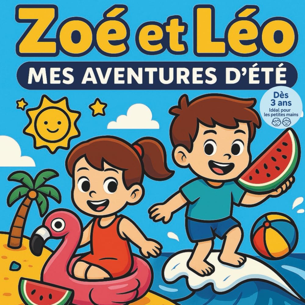 Zoé et Léo – Mon Livre de Coloriage d'Été: Des activités amusantes à colorier pour enfants de 3 à 8 ans | Plage, aventures, amitié, jeux d'été et créativité book