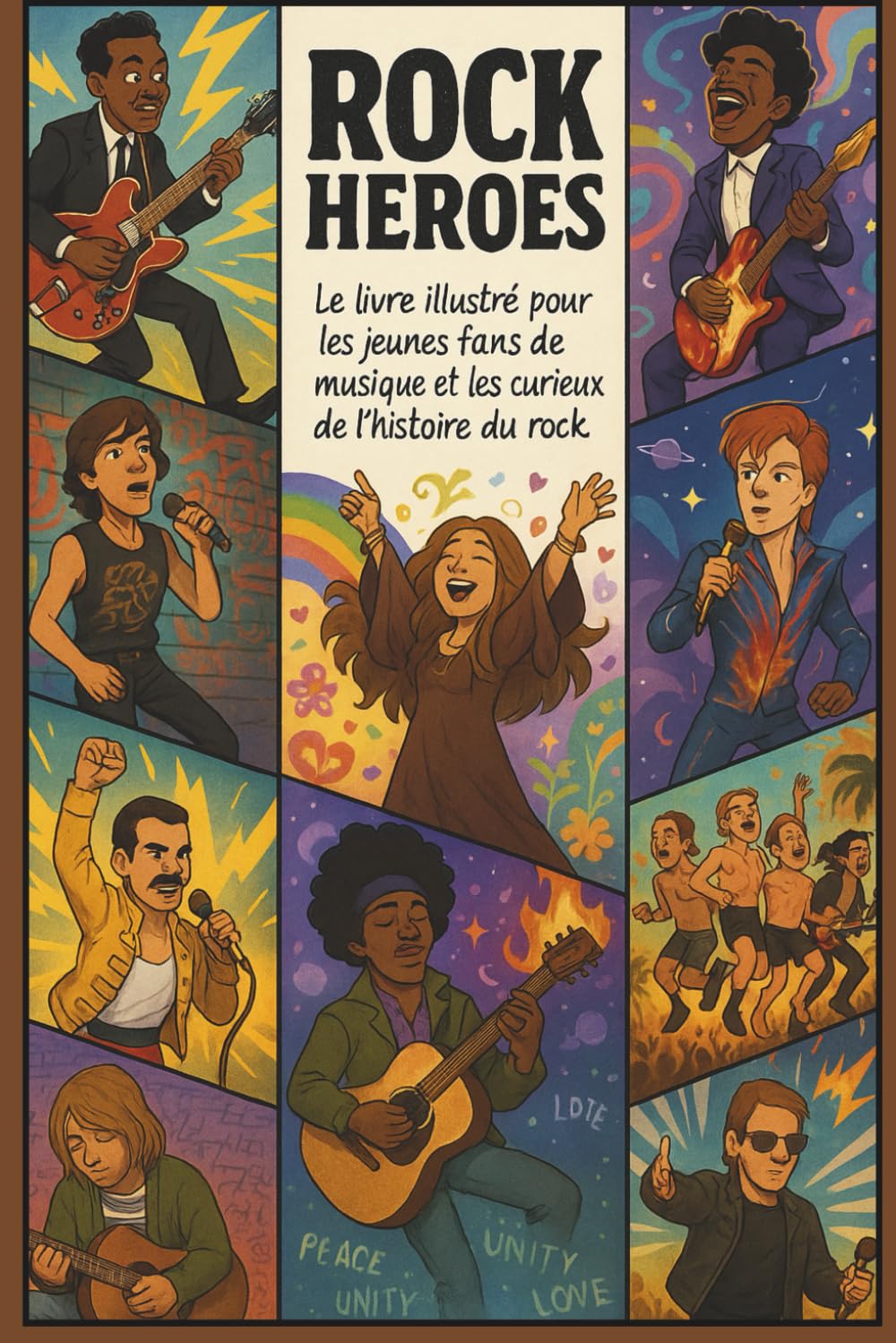Rock Heroes: Le livre illustré pour les jeunes fans de musique et les curieux de l'histoire du Rock book