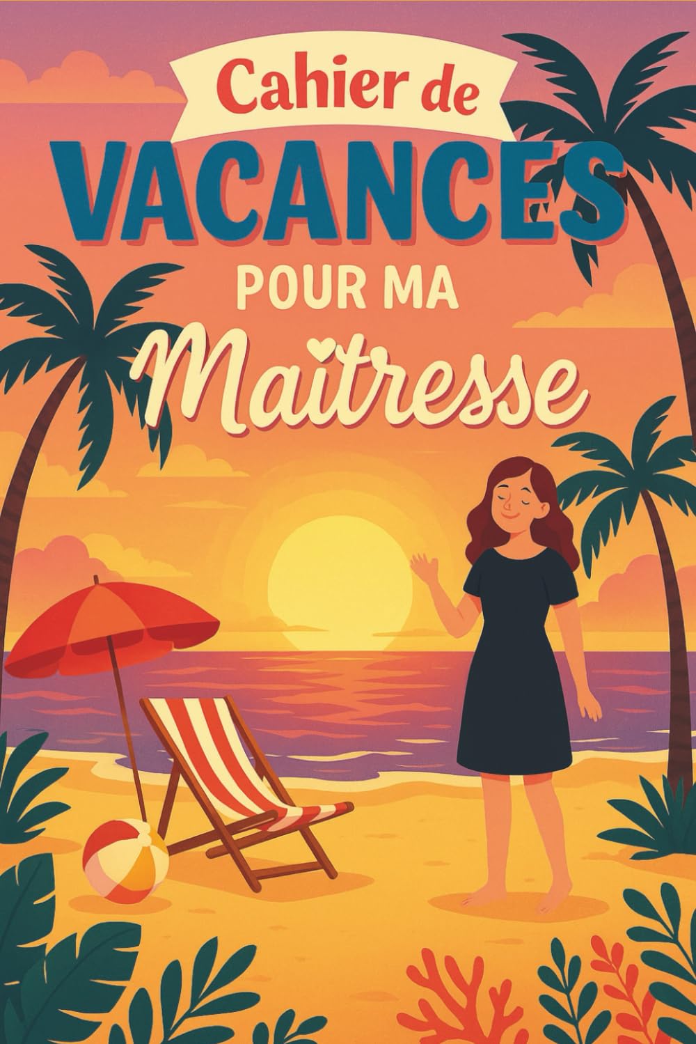 Cahier de vacances pour ma maîtresse: Cadeau Maîtresse d'école remerciement , Idée cadeau maitresse d'école fin d'année book