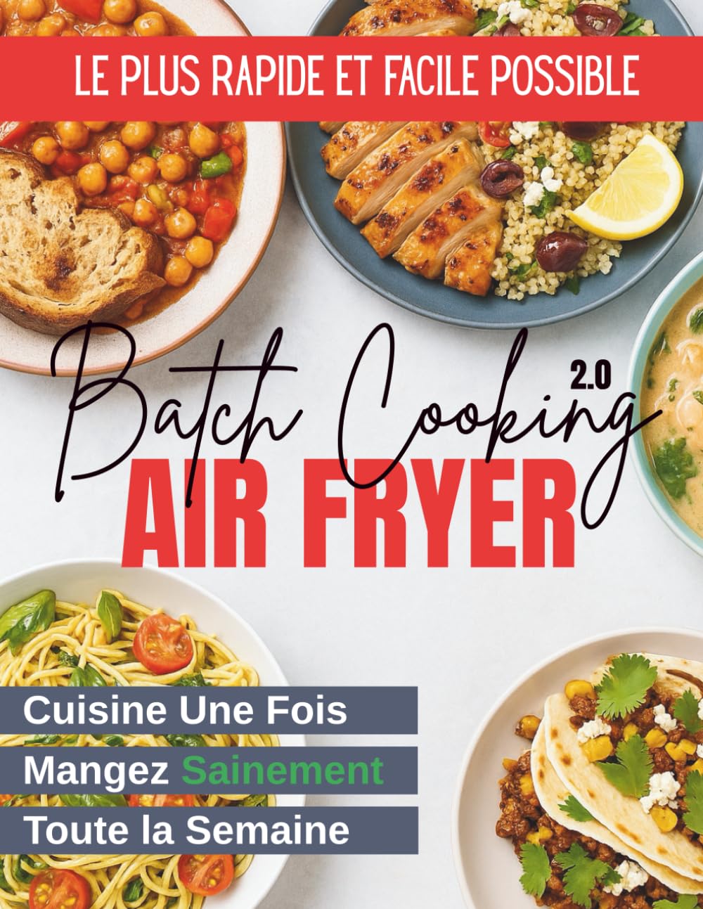 Batch Cooking 2.0 : Cuisine Une Fois, le Plus Rapidement et Facilement Possible, et Mangez Sainement Toute la Semaine Grâce à la Friteuse à Air Cooking & Enjoying