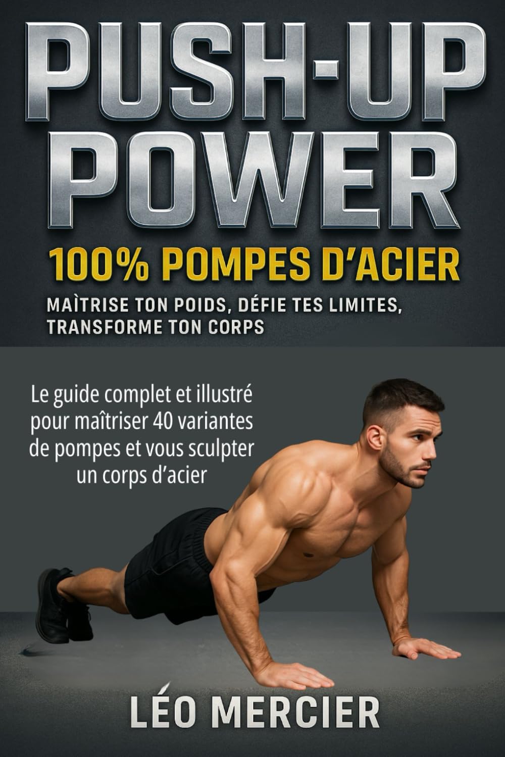 PUSH-UP POWER : 100% POMPES D’ACIER: Le guide complet en couleurs pour un programme de 40 pompes variées et transformer ton corps à domicile, avec ou sans matériel. book