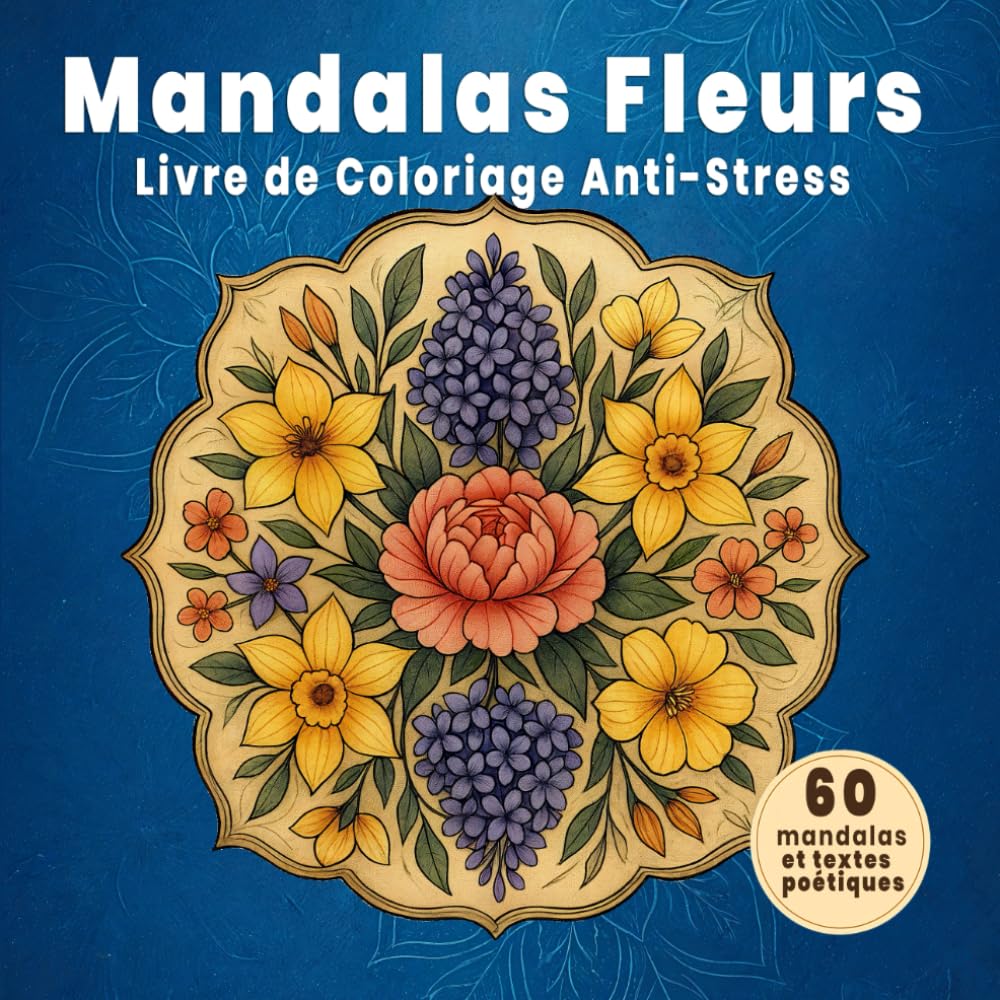 Mandalas Fleurs: Livre de coloriage pour adultes – mandalas floraux apaisants à colorier, pour soulager le stress et se détendre. book