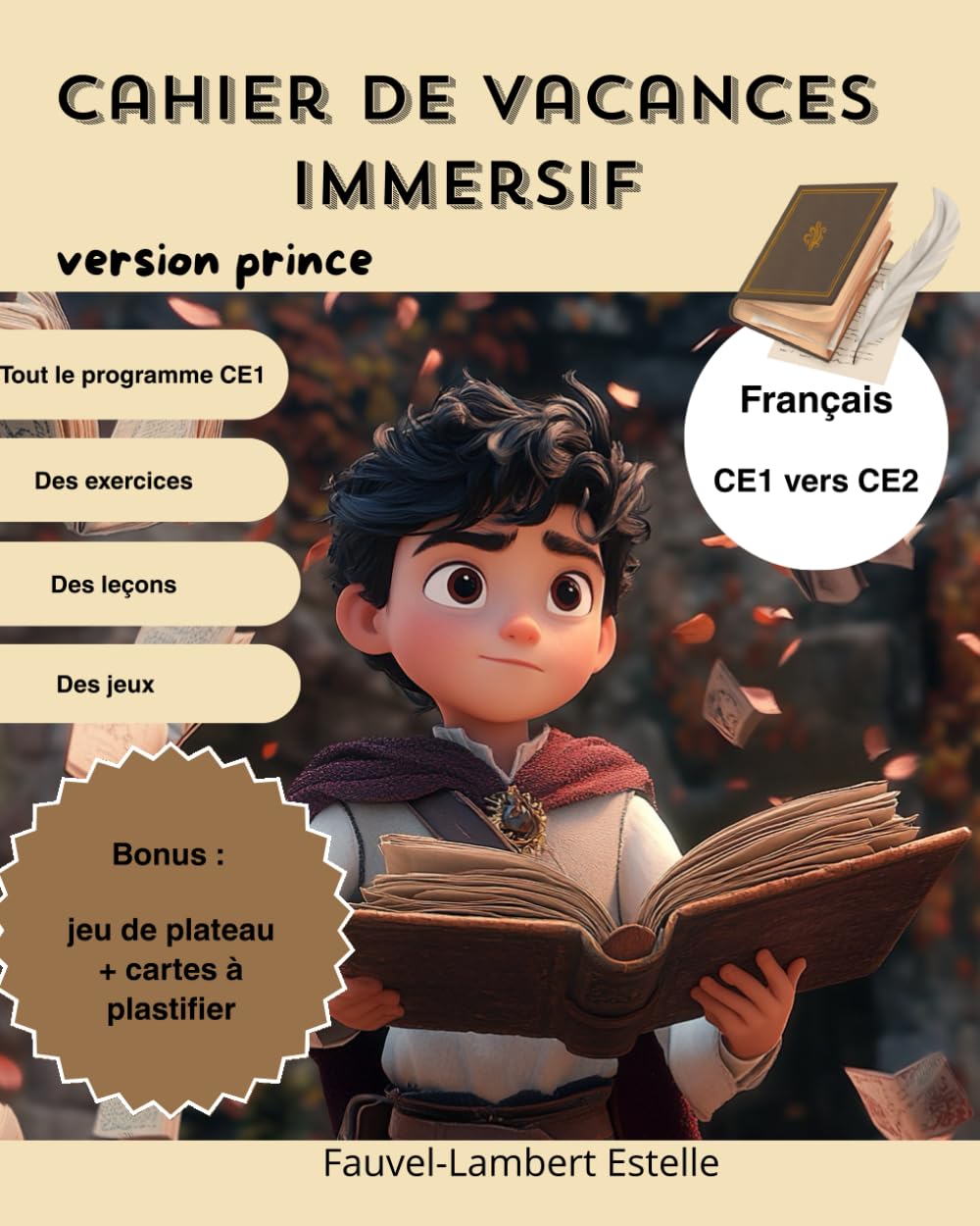 cahier de vacances immersif: version prince book