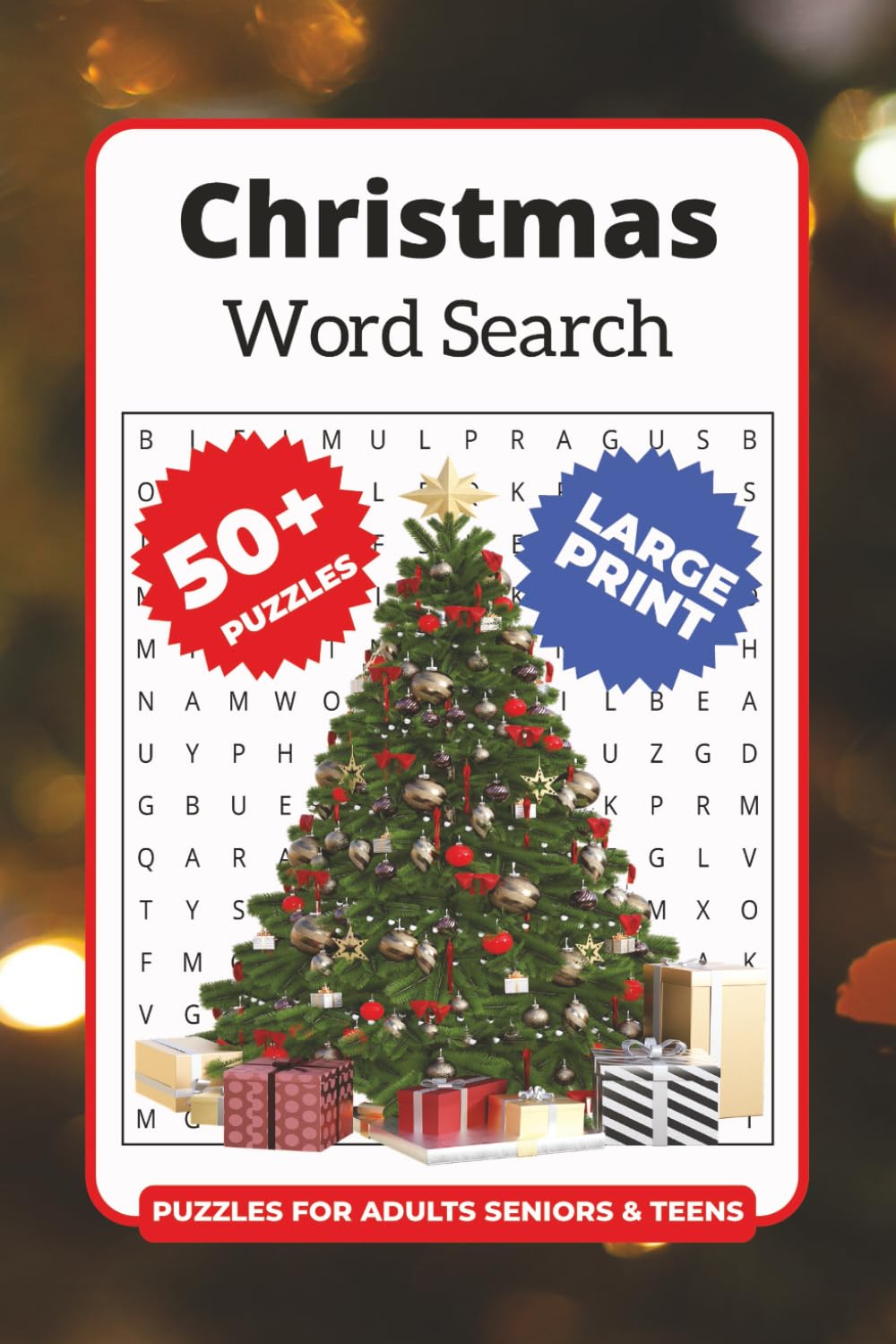 Christmas Word Search Book: A Christmas Themed Word Find Puzzle For Adults, Seniors, and Teens Leisure & Fun