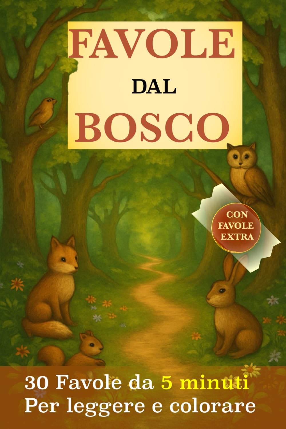Favole dal bosco: 30 favole da 5 minuti da leggere e colorare book
