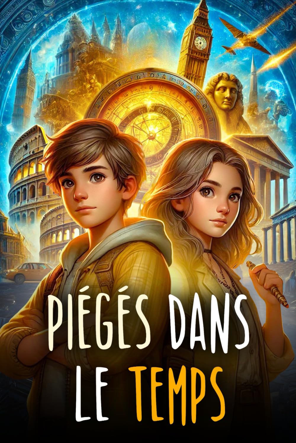 PIÉGÉS DANS LE TEMPS: Un Roman d’Aventure pour enfants sur les Voyages dans le Temps, qui enseigne la valeur du Courage, de l’Amitié et du Savoir | Livre pour enfants de 8 à 12 ans Manga