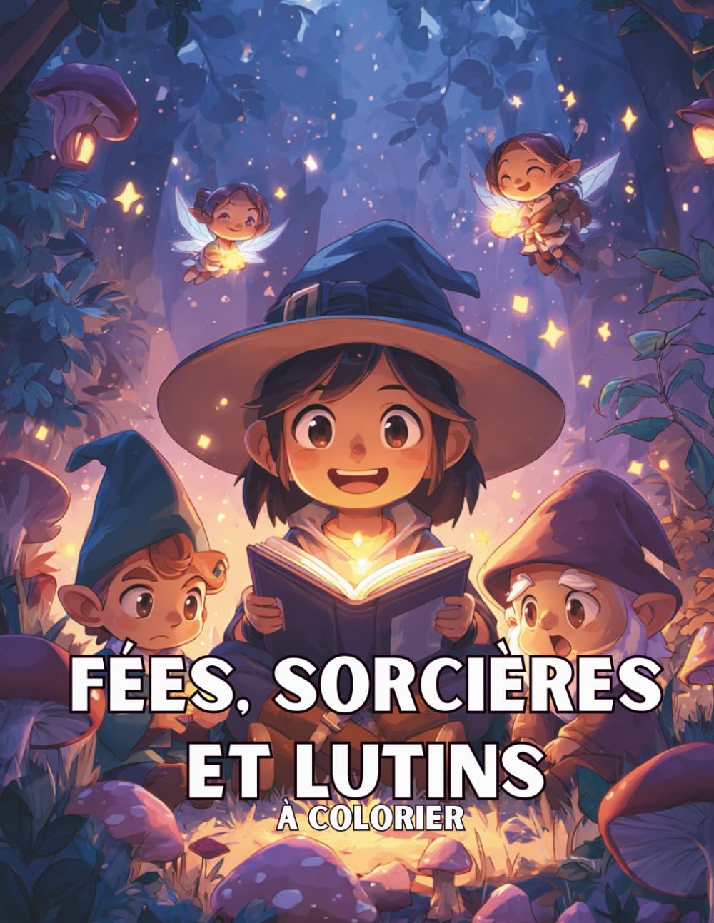Fées, Sorcières et Lutins à Colorier: 50 scènes féeriques à explorer avec tendresse et imagination book