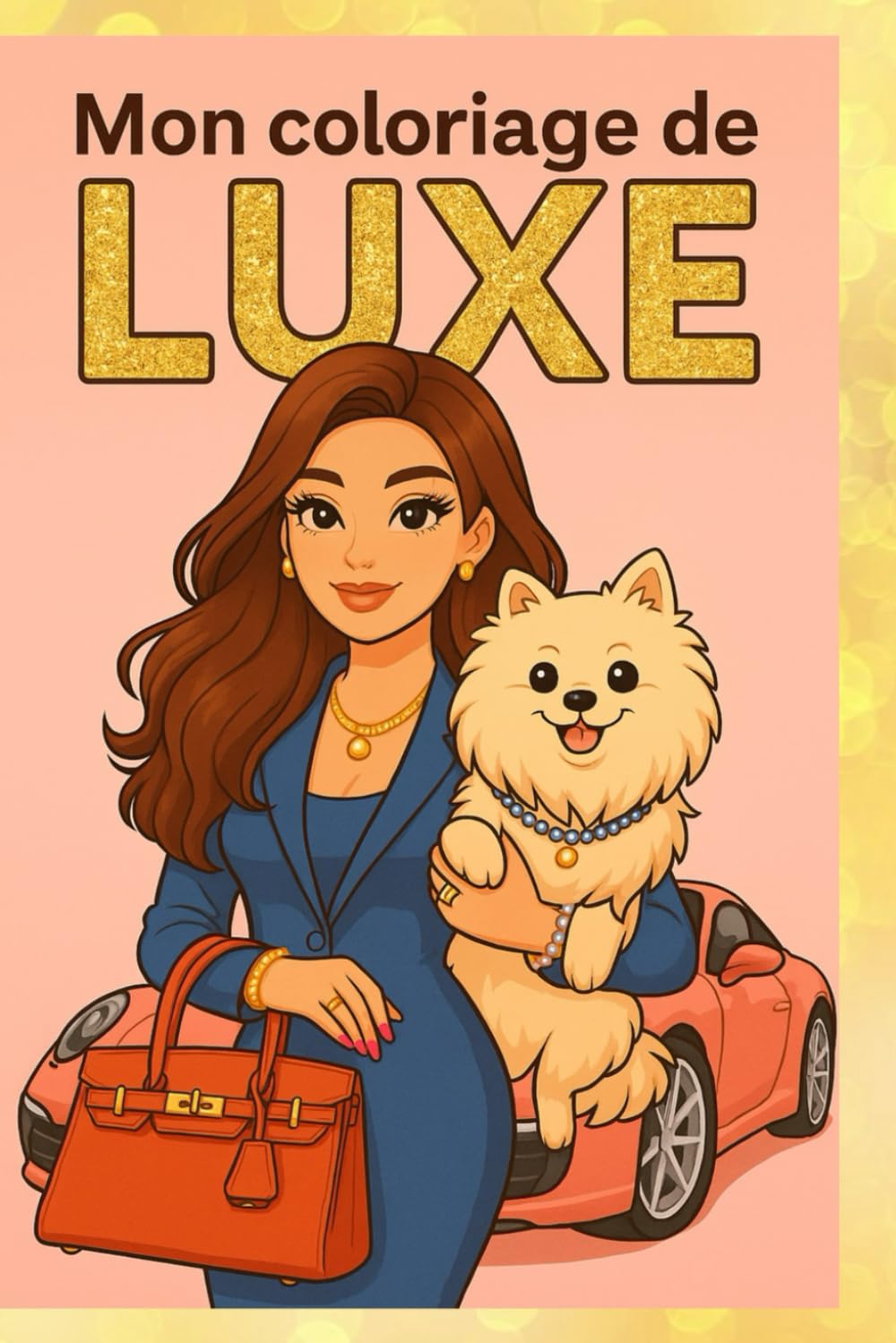 Mon Coloriage de Luxe: Cahier de 30 dessins de mode de luxe pour enfants : sacs à main, bijoux, mode, animaux mignons | À partir de 5 ans book