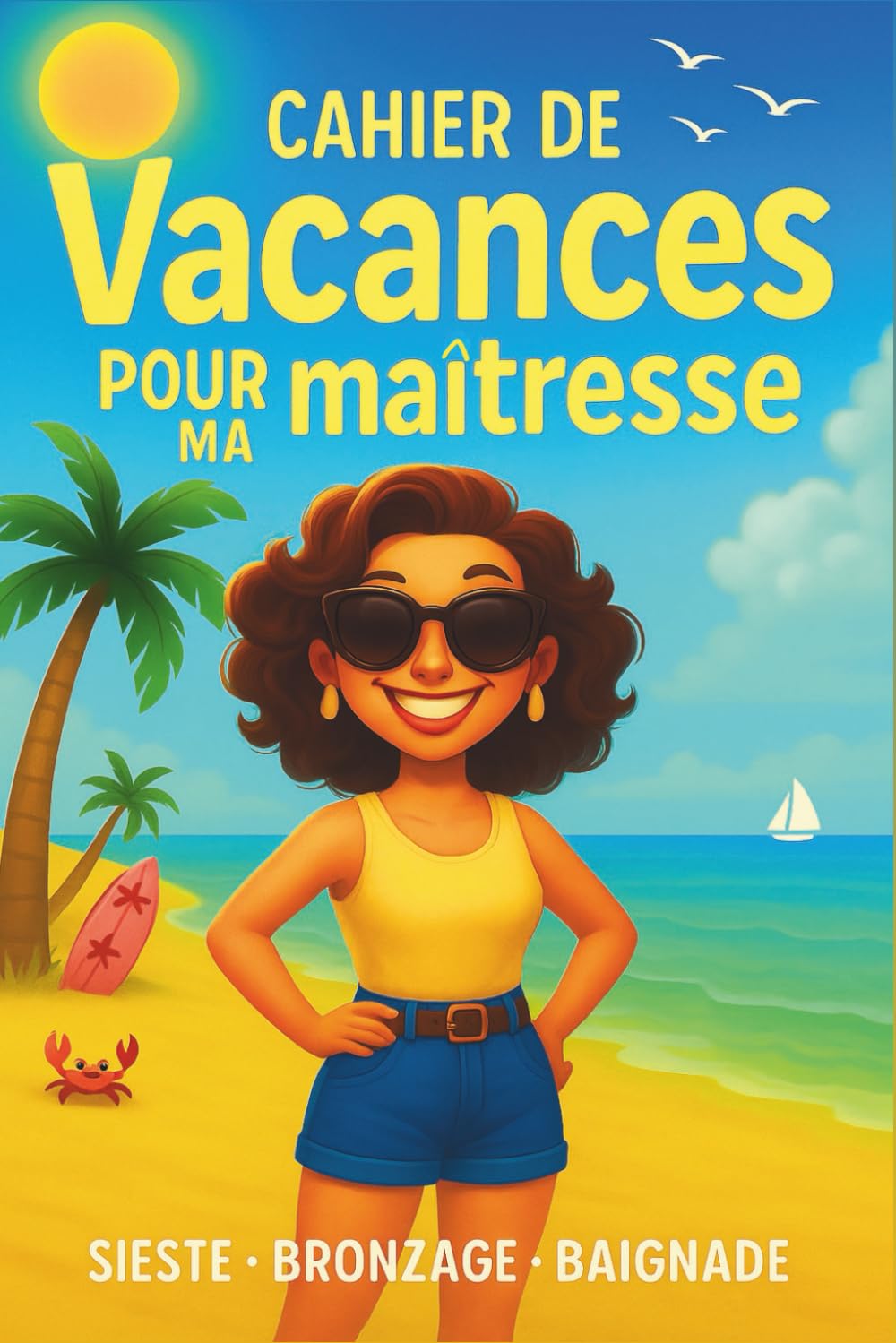 Cahier de vacances pour ma maîtresse: Un cadeau de remerciement idéal pour la fin d'année scolaire | baignade, sieste, bronzage book
