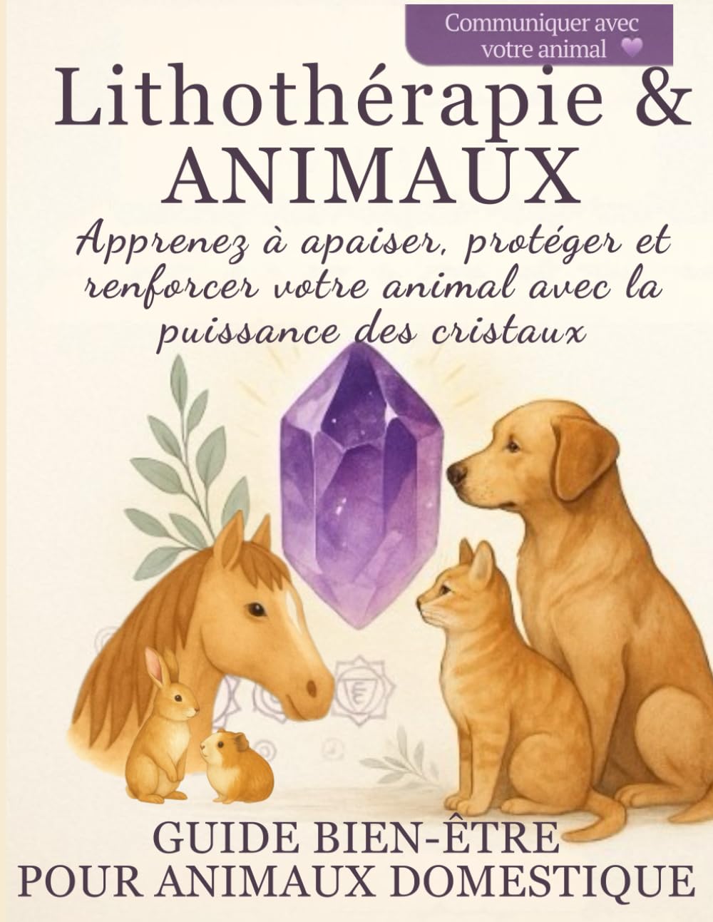 Lithothérapie & Animaux – Guide bien-être pour animaux domestiques: Chakras, taux vibratoire, soins énergétiques et communication intuitive pour chiens, chats et compagnons à plumes ou à poils book