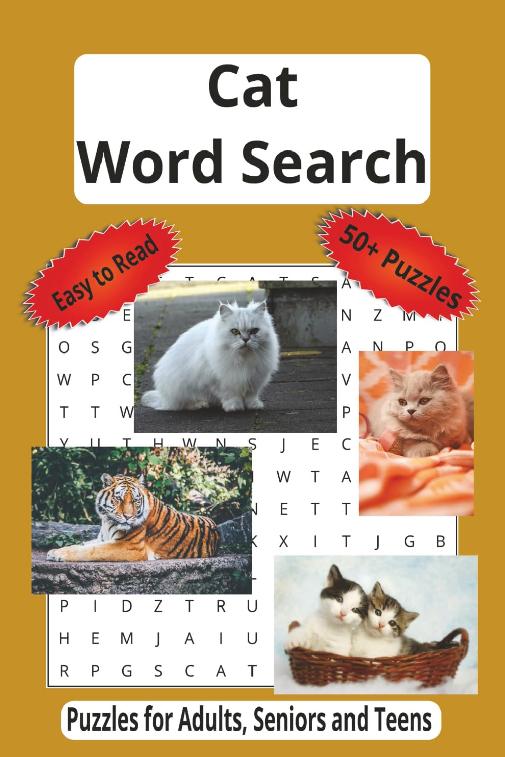 Cat Word Search Puzzle Book: Word Searches with Easy to Read Print about Cats, Pampered Kitties, Cat Lovers and More| 6X9 inches, 110 pages| 50+ ... Gift for Vacations, Holidays and Relaxation. book
