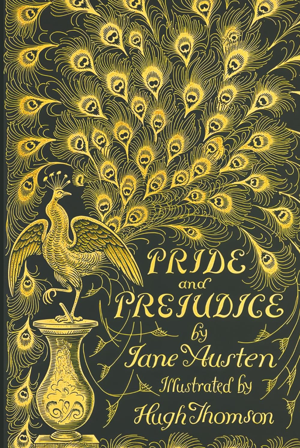 Pride and Prejudice: Vintage Cover, Illustrated by Hugh Thomson, 160 Illustrations Classics