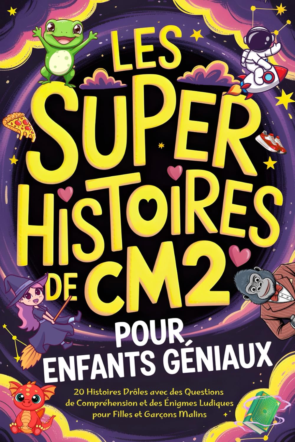 Les Super Histoires de CM2 pour Enfants Géniaux: 20 Histoires Drôles avec des Questions de Compréhension et des Énigmes Ludiques pour Filles et Garçons Malins de 10 à 12 Ans Manga
