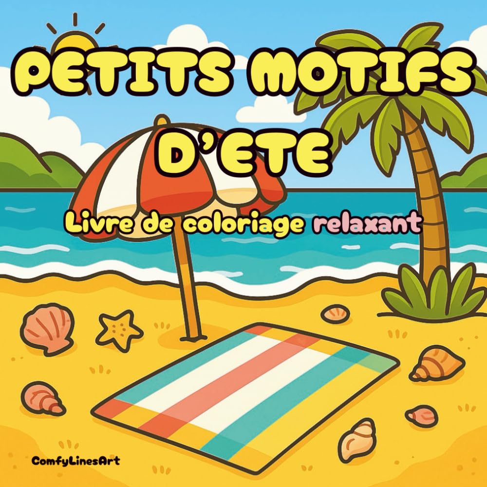 Petits Motifs d’Été: Livre de Coloriage Relaxant et Mignon pour Adultes et Ados book