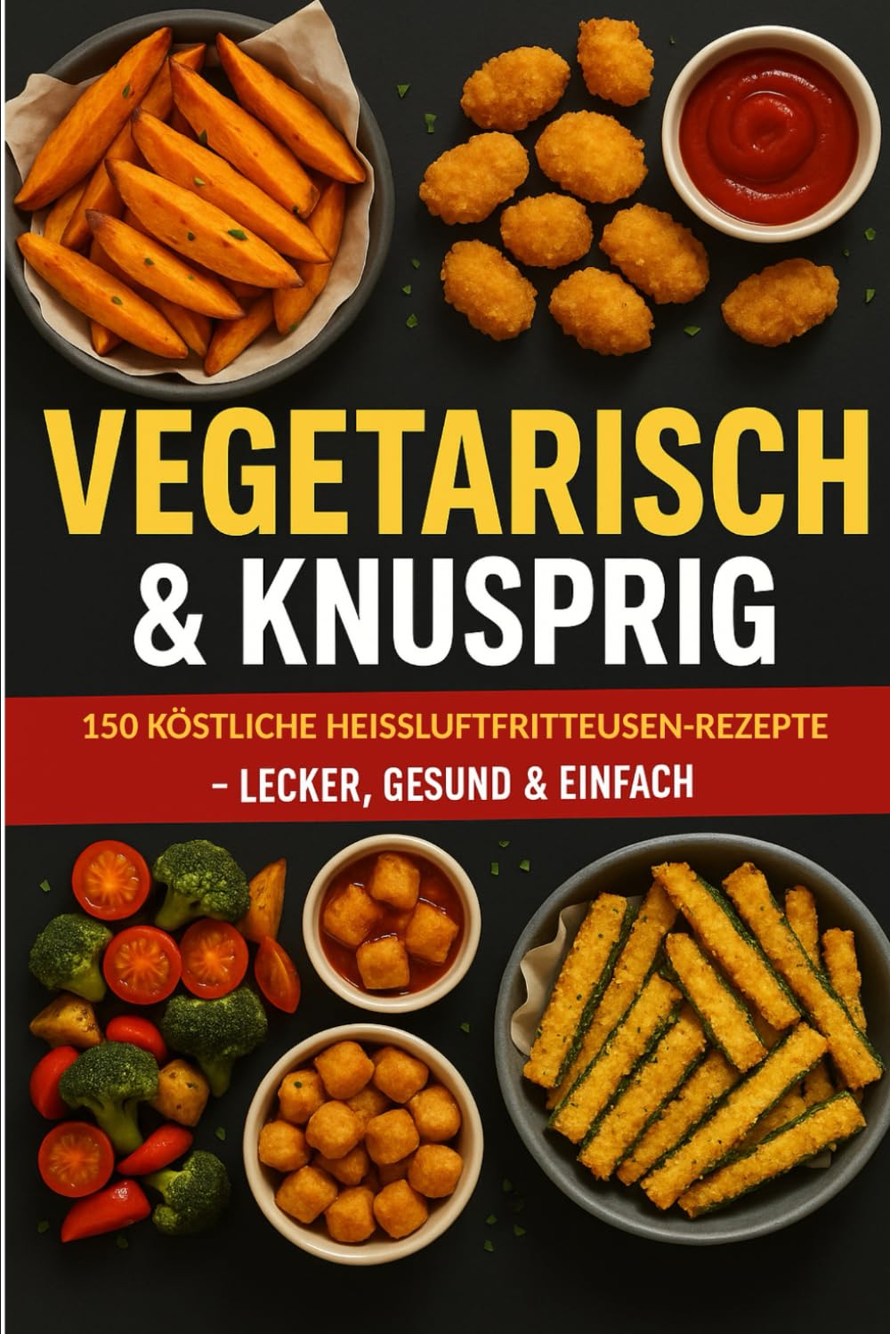 Vegetarisch & Knusprig: 150 köstliche Heißluftfritteusen-Rezepte – lecker gesund & einfach Cooking & Enjoying