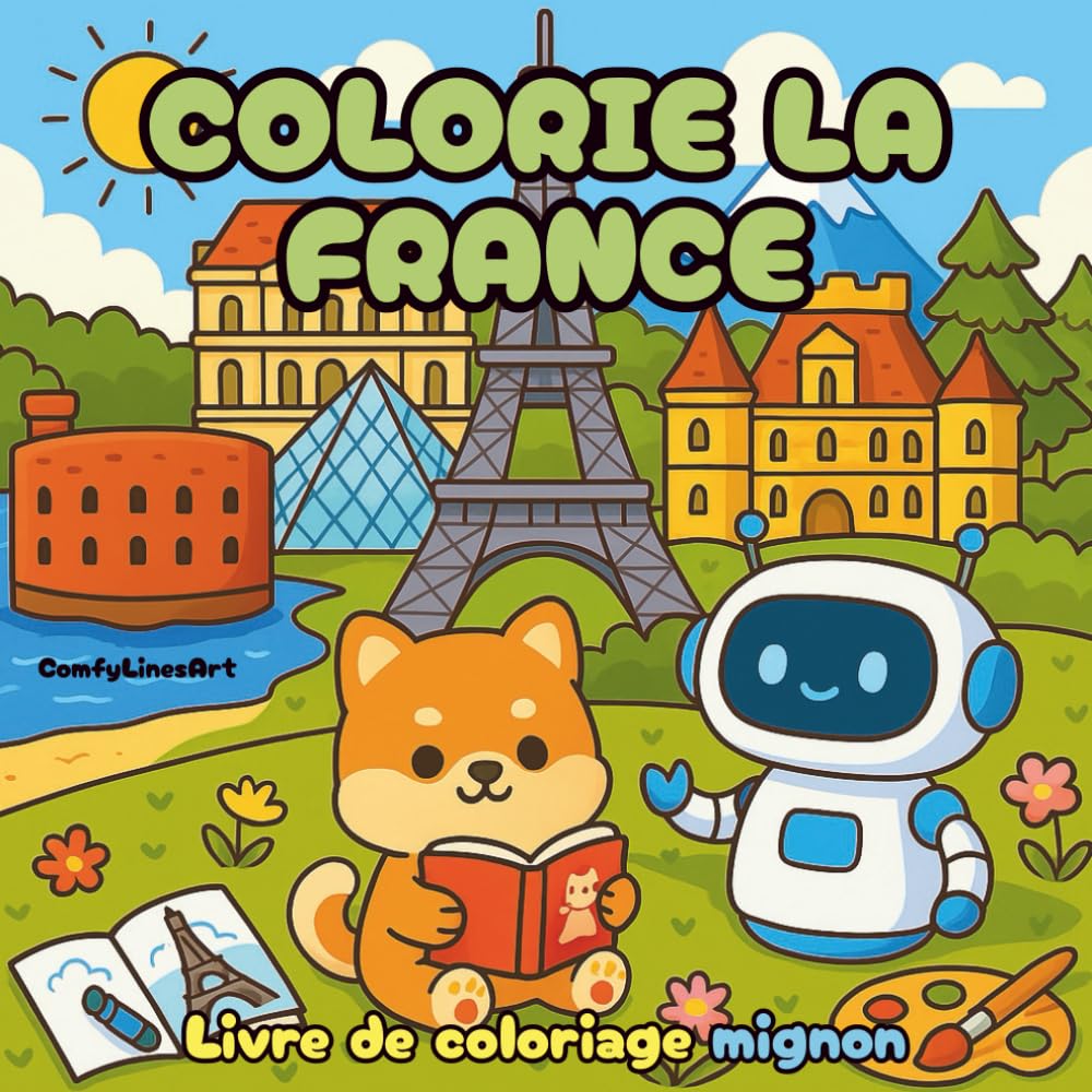 Colorie la France: Livre de Coloriage Mignon des Plus Beaux Lieux du Pays book