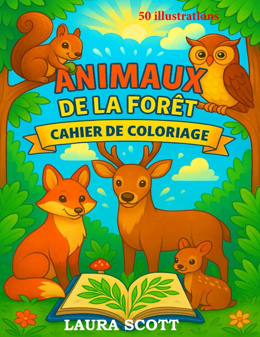 Les Animaux de la Forêt - Livre de Coloriage: Un grand cahier de coloriage pour filles et garçons de 4 à 10 ans book