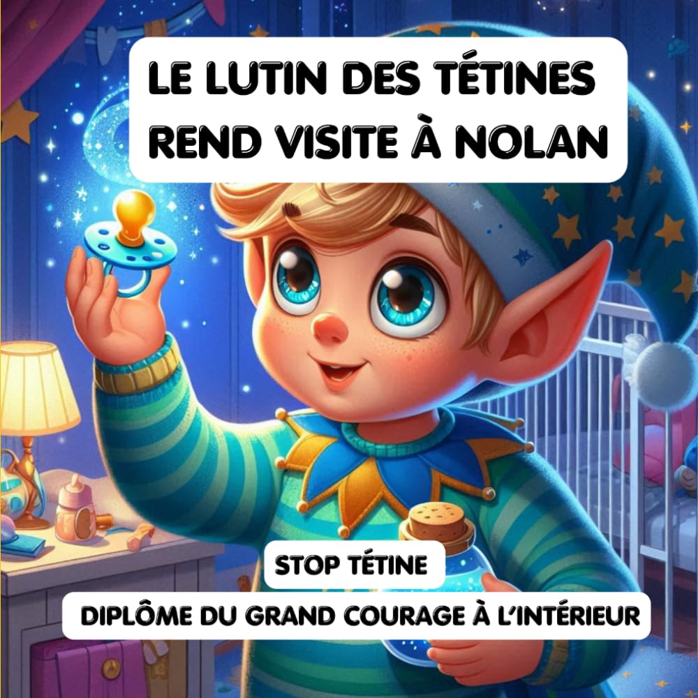 Le lutin des tétines rend visite à Nolan: livre rassurant pour aider les enfants à arrêter la sucette en douceur (livre tout-petit, dodo, sevrage tétine, cadeau magique) book