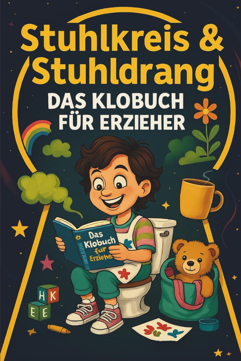 Stuhlkreis & Stuhldrang – Das Klobuch für Erzieherinnen & Erzieher: Flachwitze, Rätsel, Kita-Halbwissen & Mythen | Lustiges Geschenk fürs Klo im Teamzimmer Education & Training