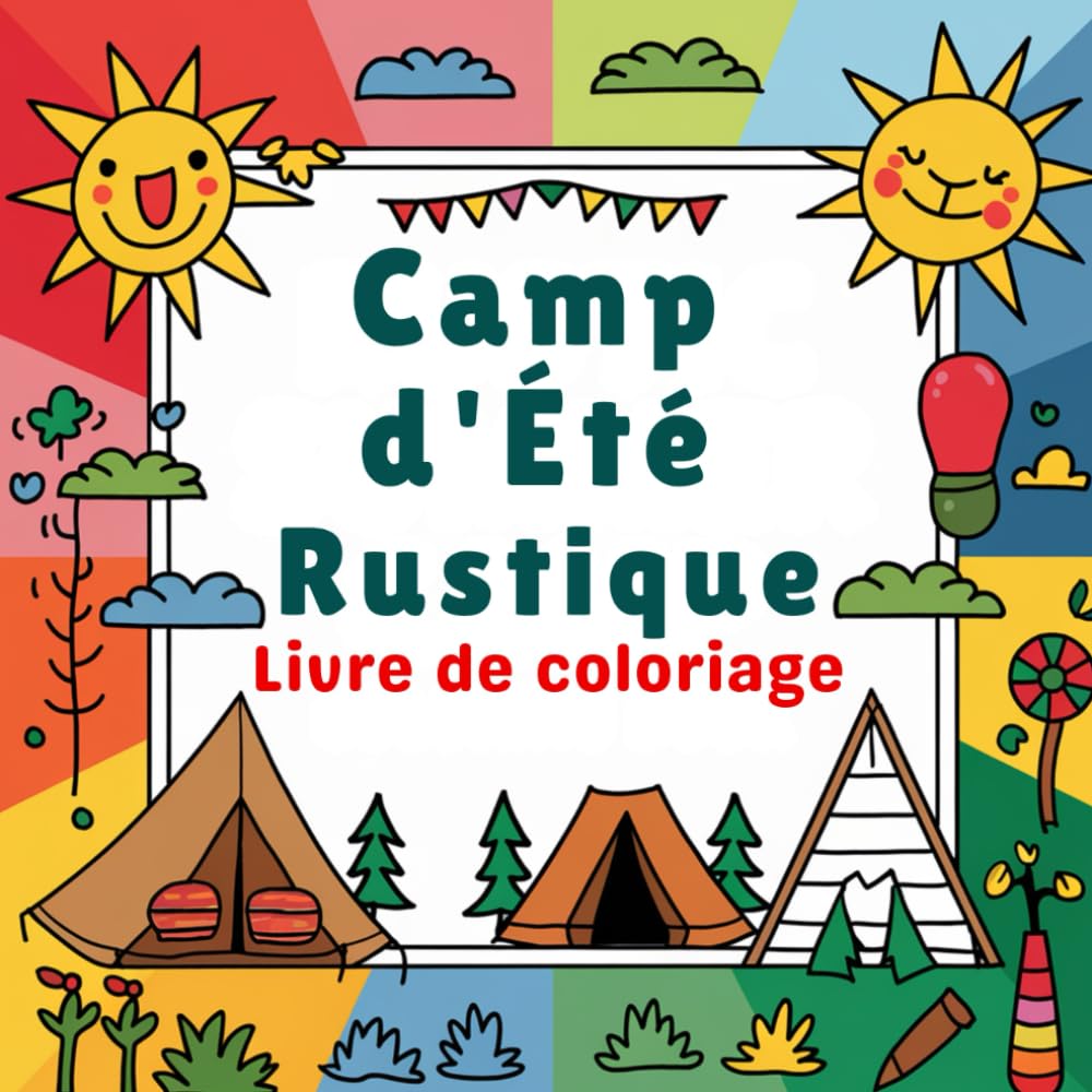 Camp d'Été Rustique Livre de coloriage: Parfait pour les amoureux de la nature, du camping et de l'art Des scènes d'été rustiques pour les adultes et ... et revivre les moments passés en campi book