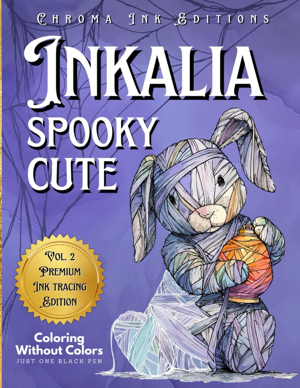 Inkalia Spooky Cute - Fill the White Lines with One Black Pen to Reveal Cozy Creepy Cute Creatures: Ink Tracing Coloring Book, A New Reverse Coloring ... Creepy Cute Halloween Series, Band 2) Film, Art & Culture