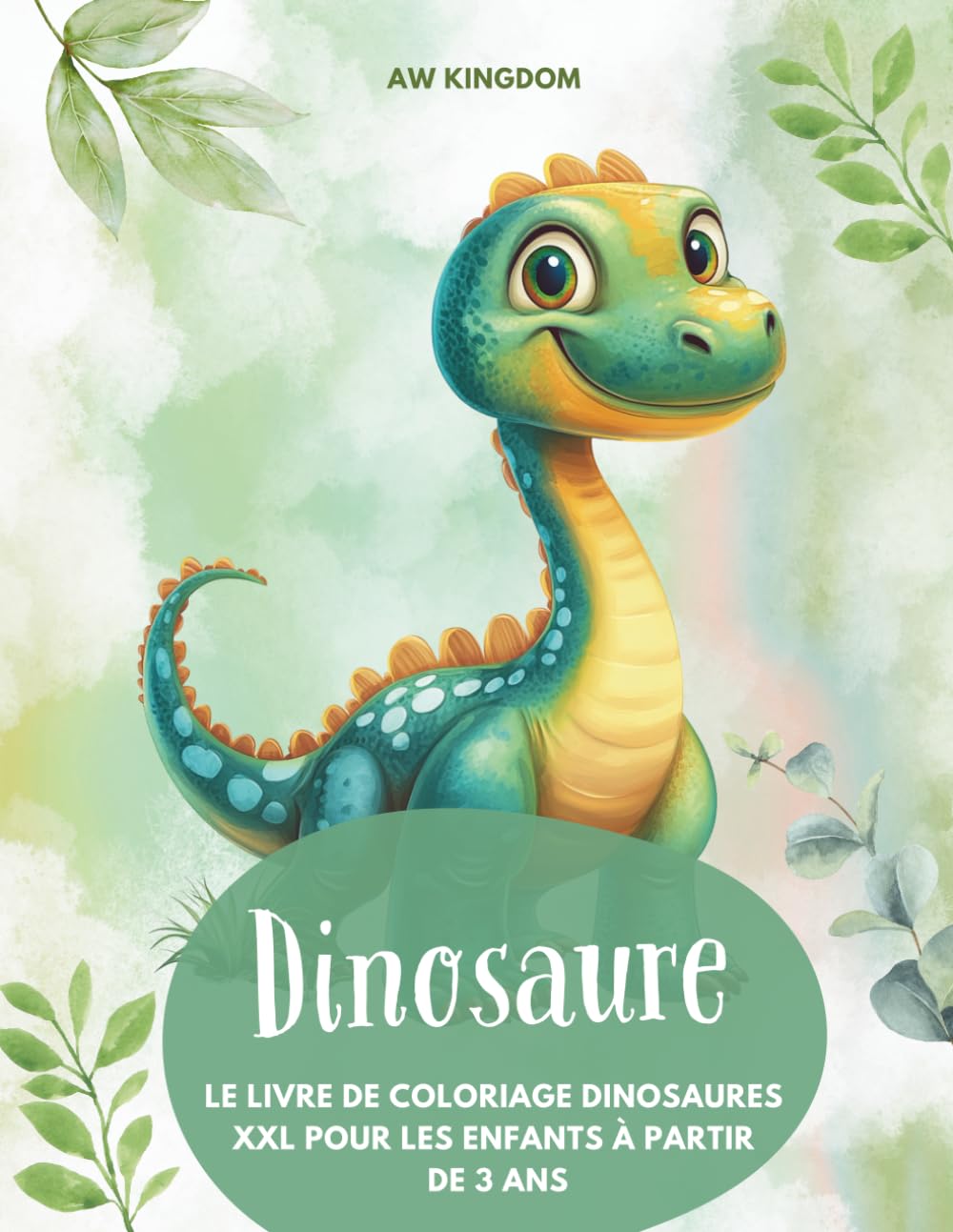 Livre de coloriage de dinosaures XXL pour enfants à partir de 3 ans / Livre de coloriage de dinosaures: 80 magnifiques pages à colorier de dinosaures ... fine et la concentration de manière ludique book